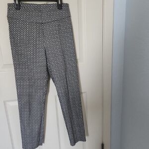 Tribal Black and White Straight Leg Pants